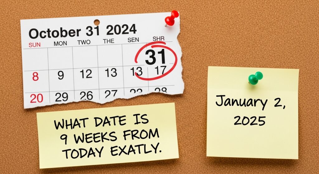  9 Weeks From Today Exactly?
