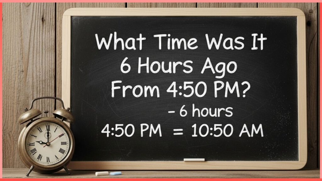6 Hours Ago From 4:50 PM?
