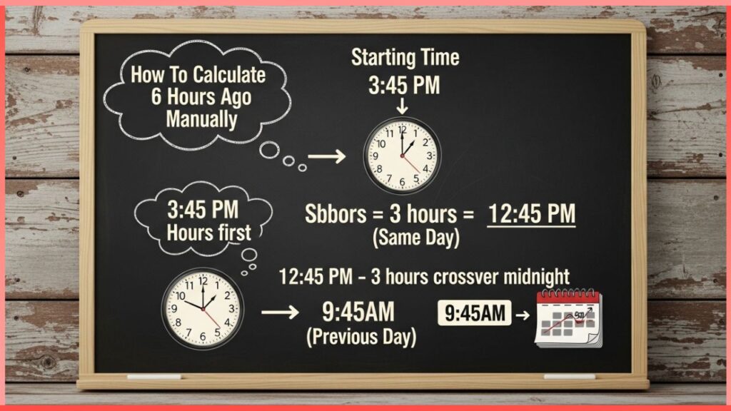 Calculate 6 Hours Ago Manually