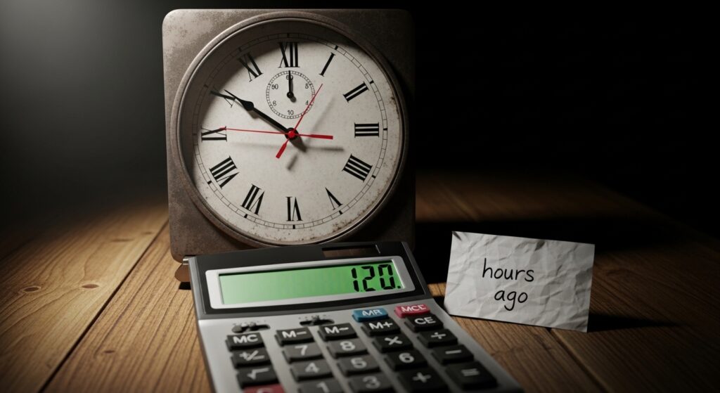 12 hours ago time calculation