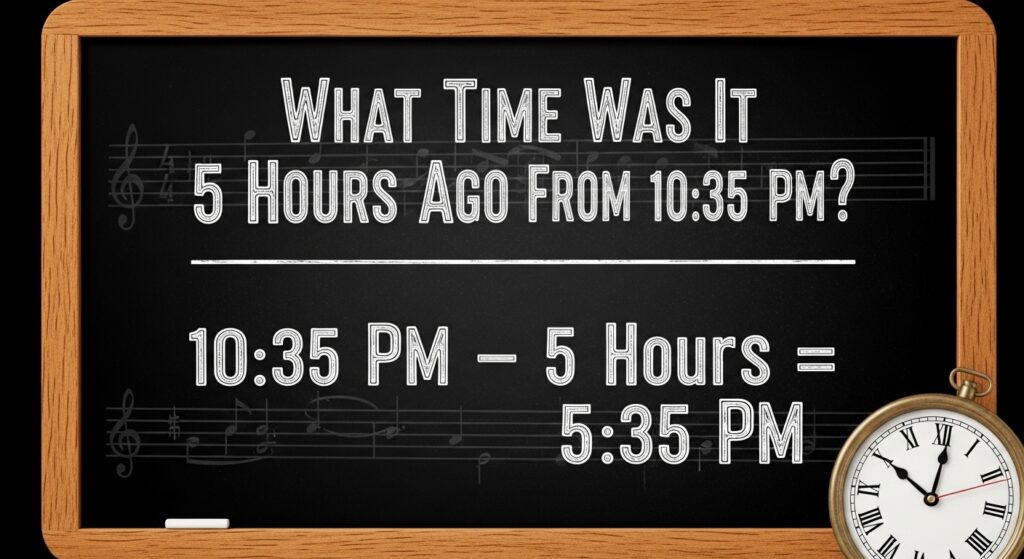 5 Hours Ago From 10:35 PM?