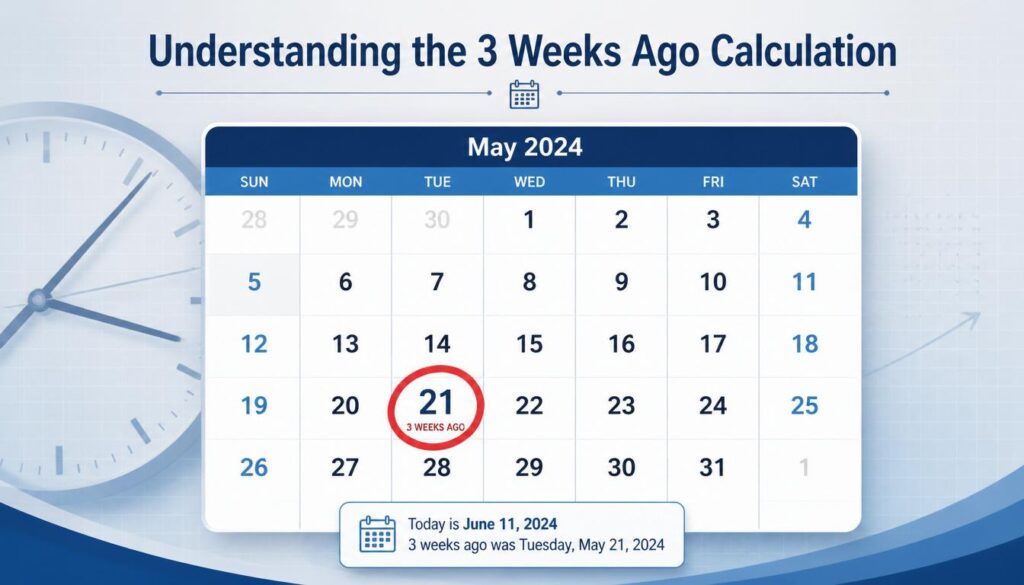 3 Weeks Ago Calculation