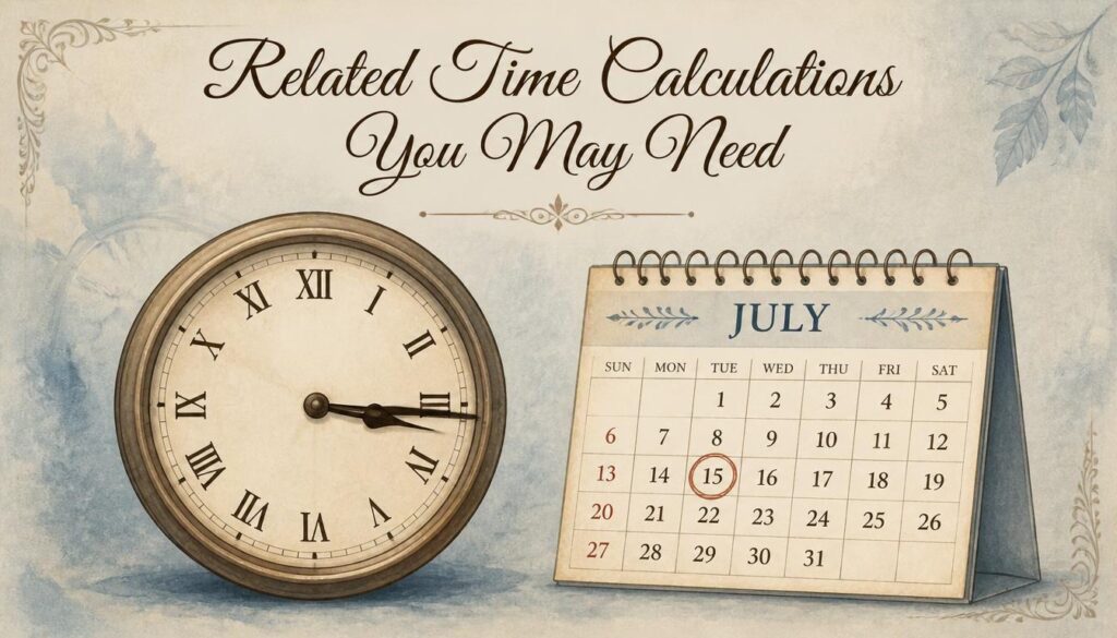 Related Time Calculations You May Need