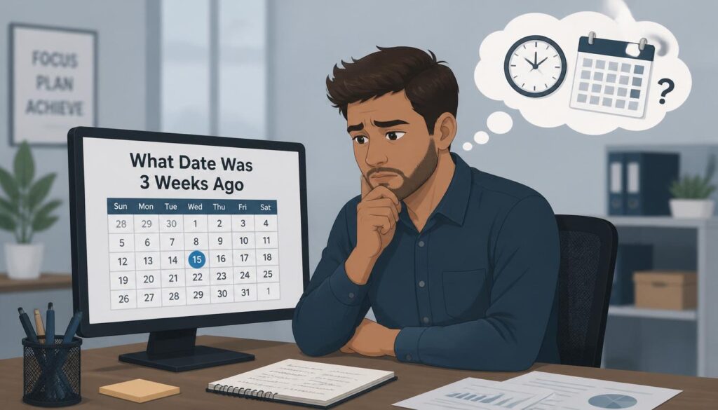 What Date Was 3 Weeks Ago