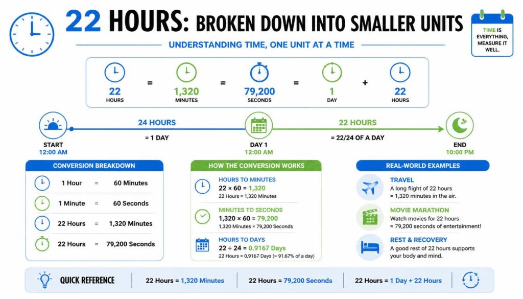 22 Hours Into Smaller Units